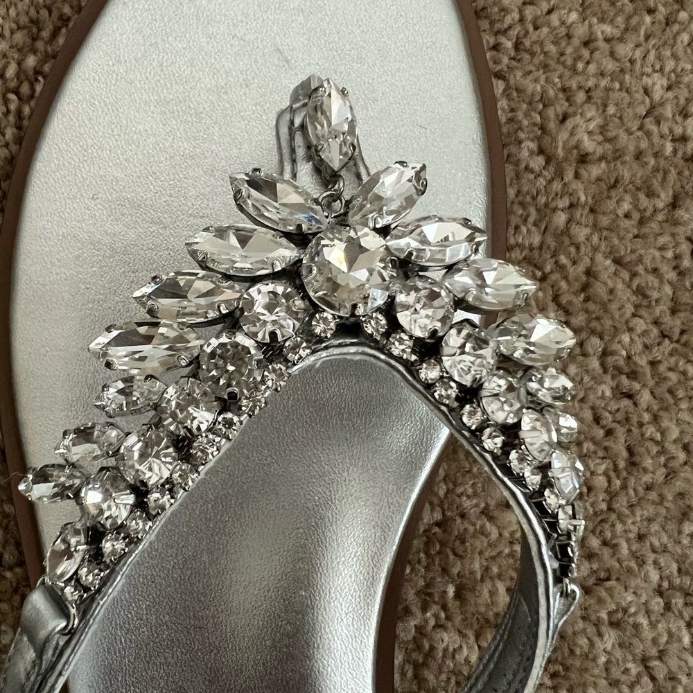 Naturalized Size 8 Jeweled Sandals